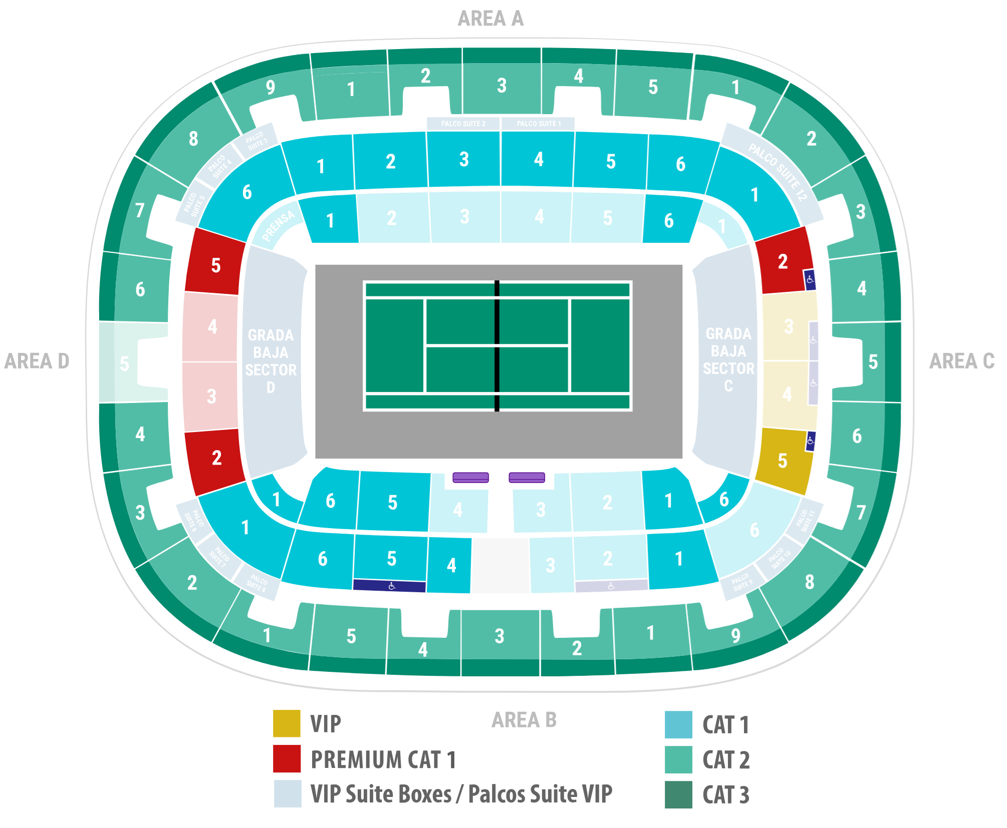 Palacio de Deportes Jose Maria Martin Carpena, Malaga, Spain / Palacio de Deportes Jose Maria Martin Carpena, Malaga, Spain Venue Seating Plan