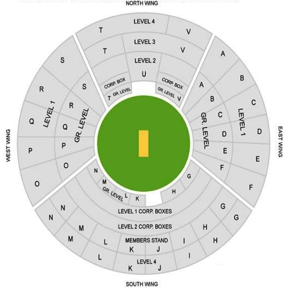 Vidarbha Cricket Association Stadium, Nagpur, India / Vidarbha Cricket Association Stadium, Nagpur, India Venue Seating Plan