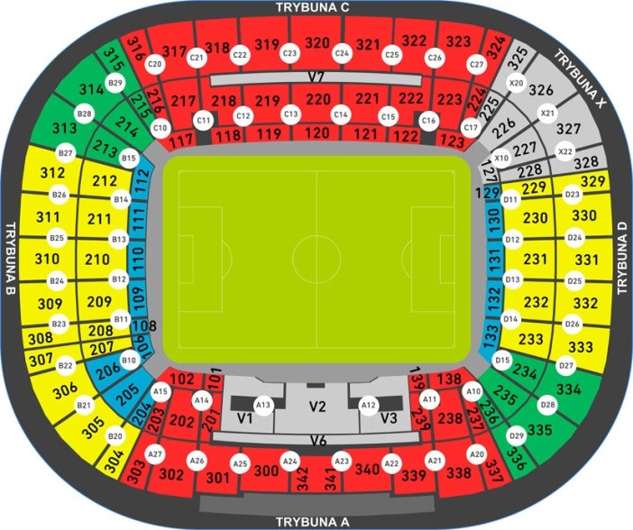 Wrocław Stadium, Wrocław, Poland / Wrocław Stadium, Wrocław, Poland Venue Seating Plan