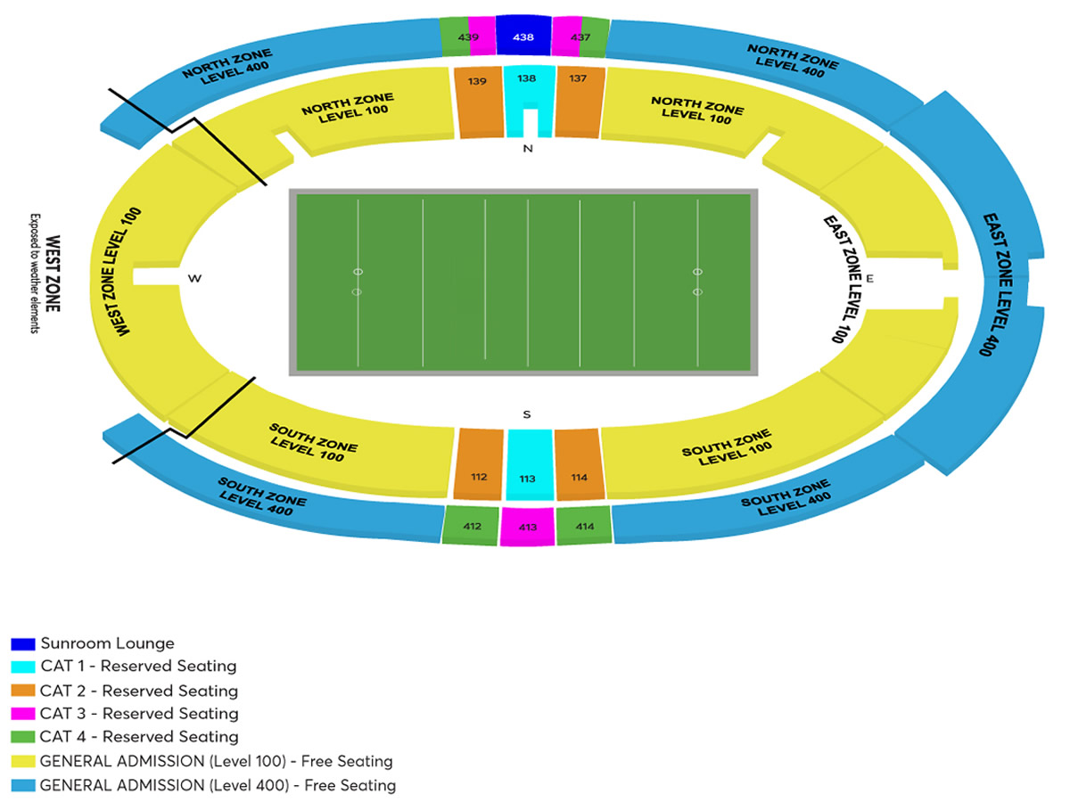 Singapore National Stadium, Singapore, Singapore / Singapore National Stadium, Singapore, Singapore Venue Seating Plan