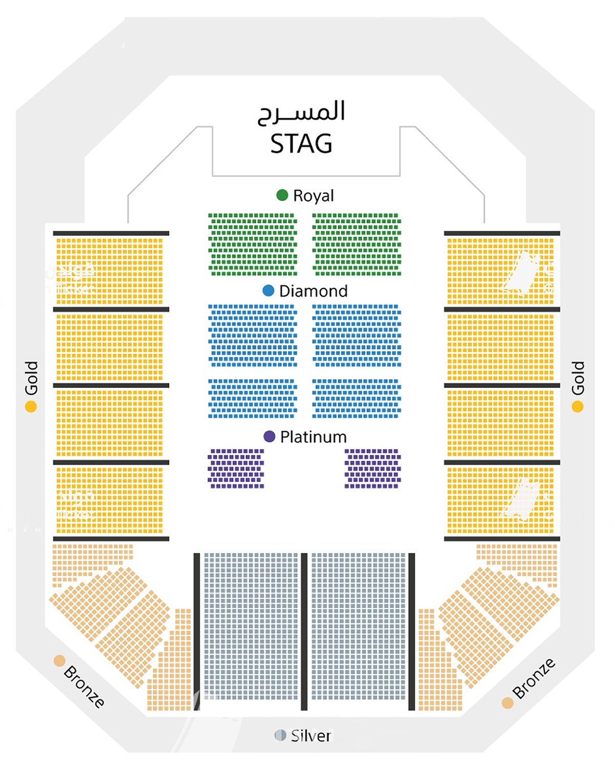  ANB Arena, Riyadh, Saudi Arabia /  ANB Arena, Riyadh, Saudi Arabia Venue Seating Plan