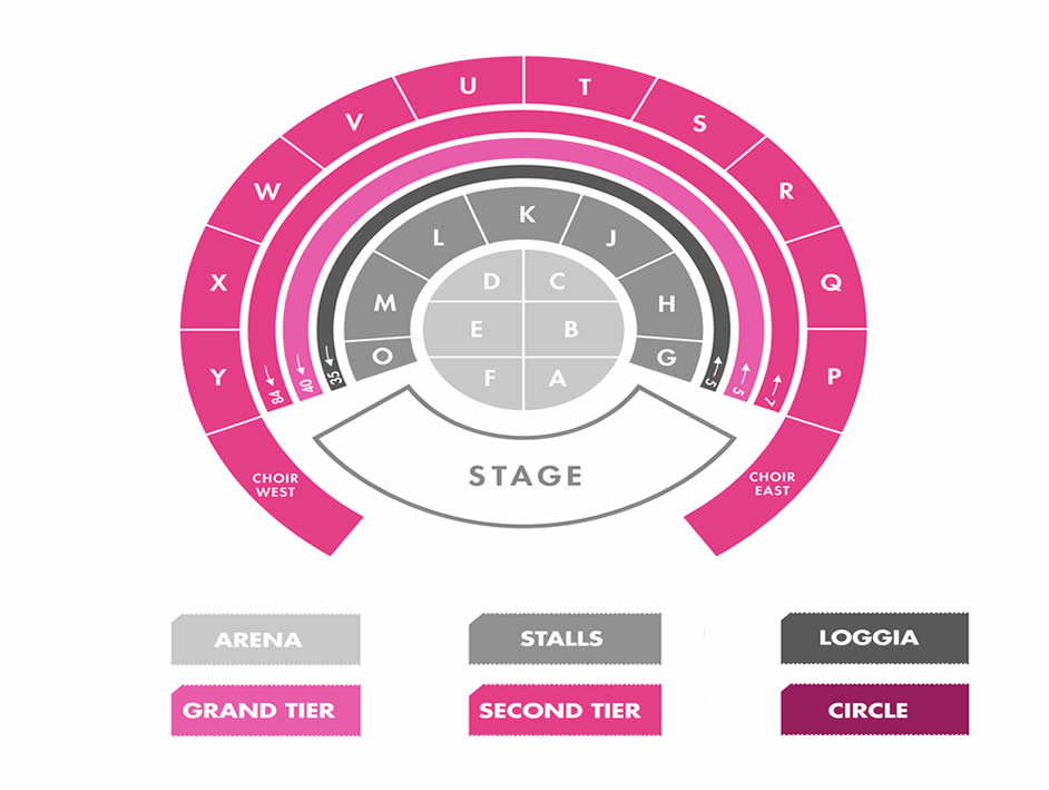 Royal Albert Hall, London, United Kingdom Seating Plan