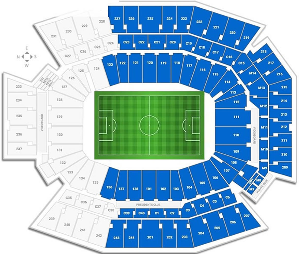 Lincoln Financial Field, Philadelphia, Pennsylvania, United States Seating Plan