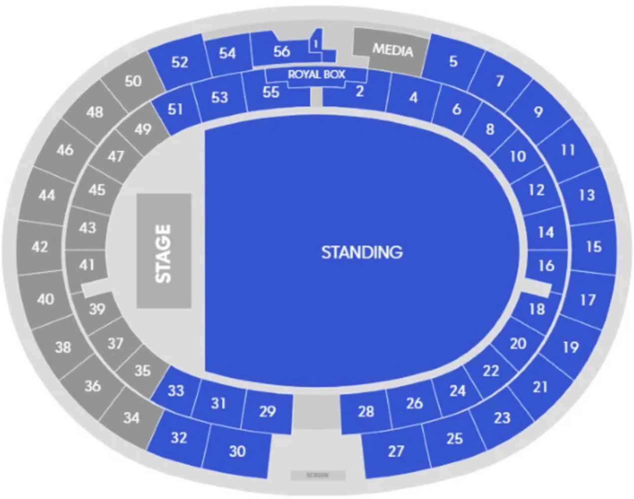 Zayed Sports City Stadium, Abu Dhabi, United Arab Emirates / Zayed Sports City Stadium, Abu Dhabi, United Arab Emirates Venue Seating Plan